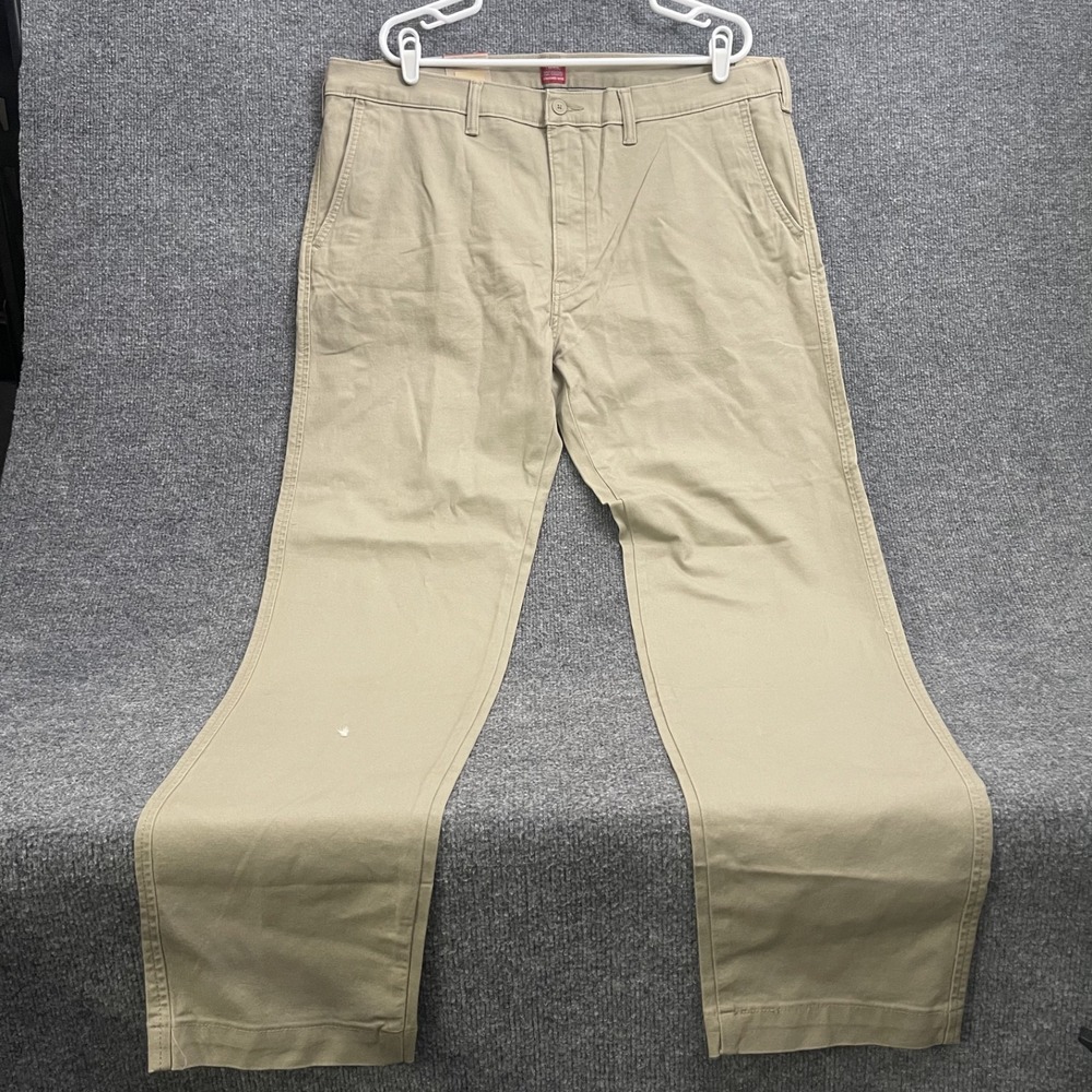 Levi's XX Chino Standard Taper Pants Mens 40x36 NWT Khaki Tan Stretch Big & Tall